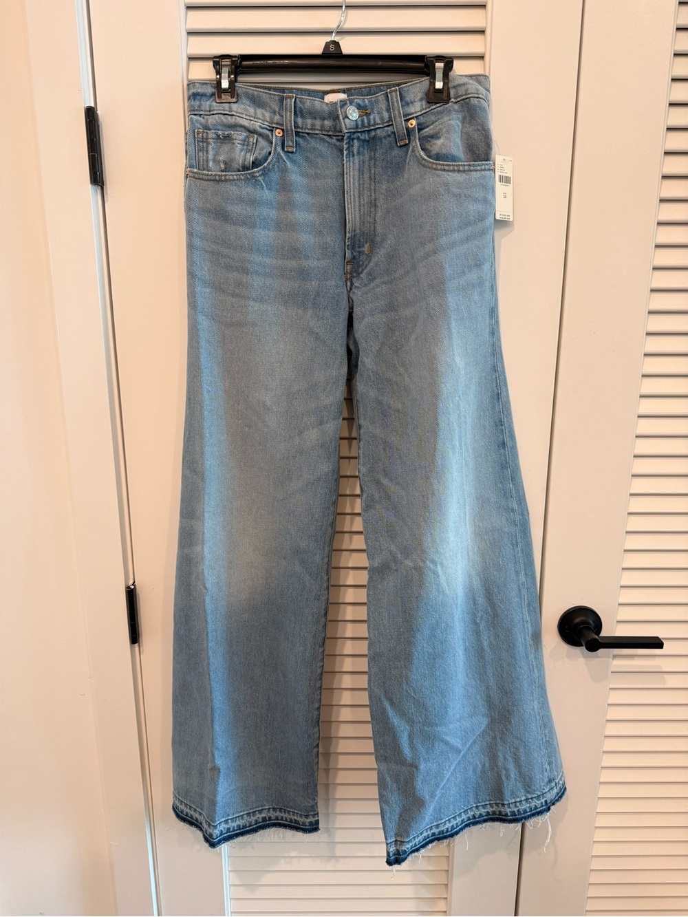 Light Wash Wide Leg Denim Jeans